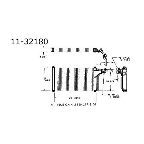 Condenser Buick/Olds 80-90, Chevrolet 82-90, Ponti