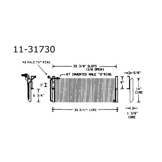 Condenser Oldsmobile, Toronado, 68-72 11-31730